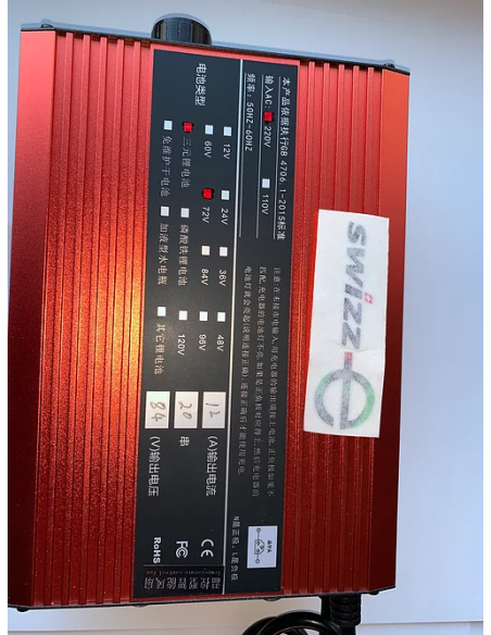 Chargeur pour batterie sur-ron 72V 12A
