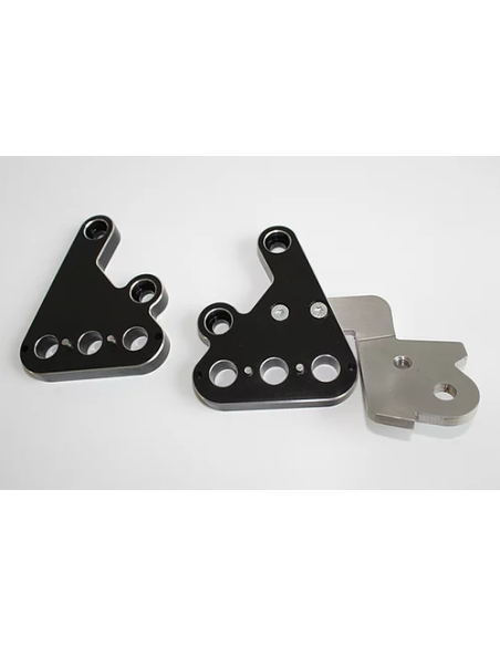 Jeu de support repose pied CNC noir pour sur-ron