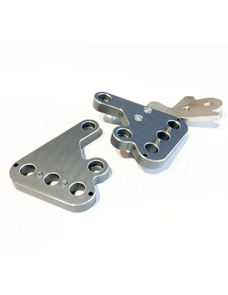 jeu de supports repose pieds CNC gris pour sur-ron