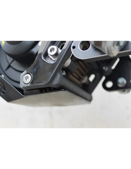 Sabot moteur en acier chromé NOIR POUR SUR-RON